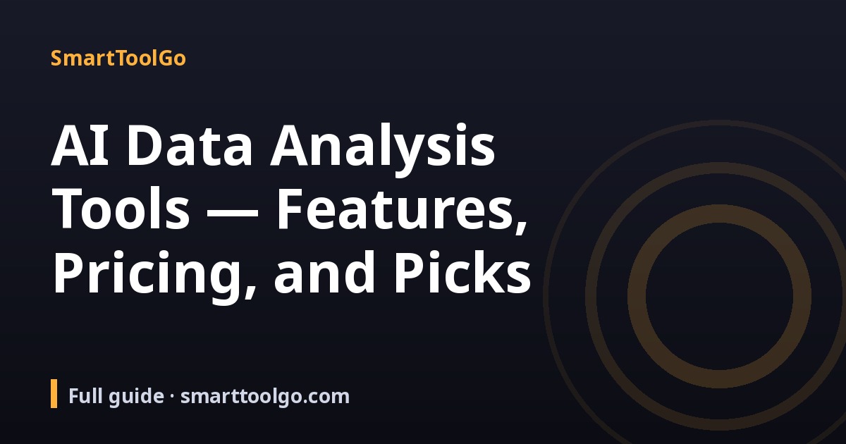 AI Data Analysis Tools cover
