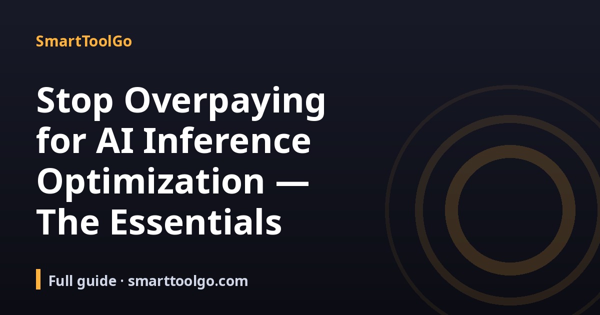 AI Inference Optimization cover
