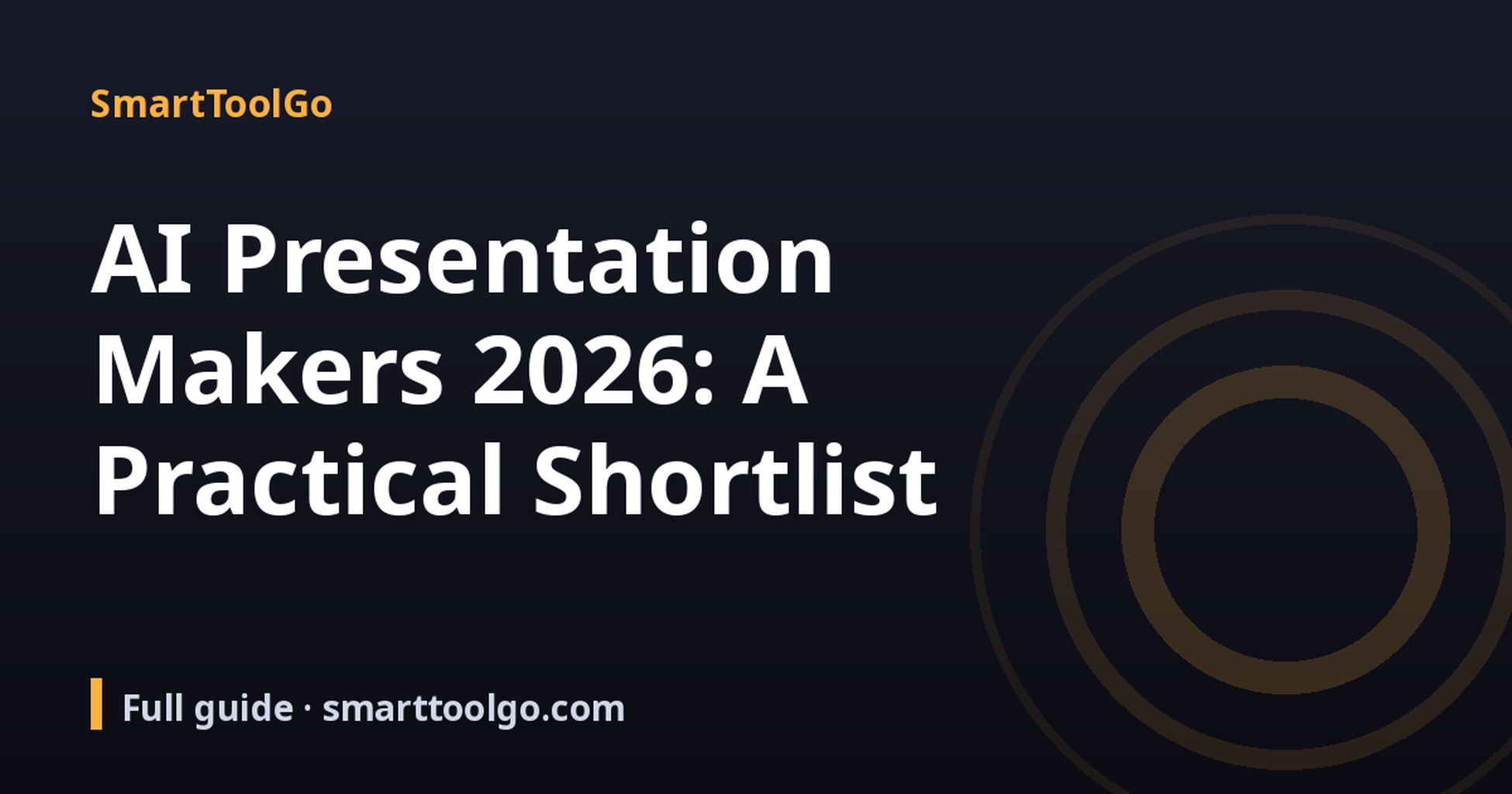 AI Presentation Makers 2026 cover