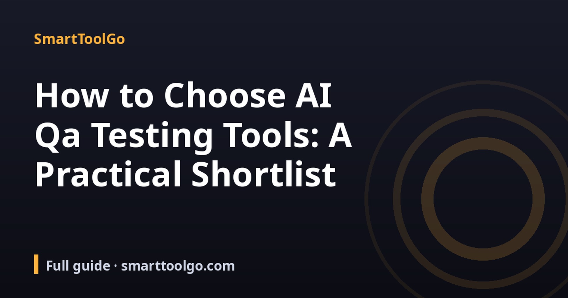 AI QA & Testing Tools cover