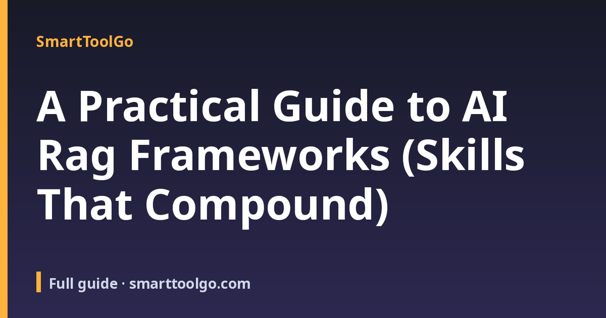 RAG Frameworks Compared cover