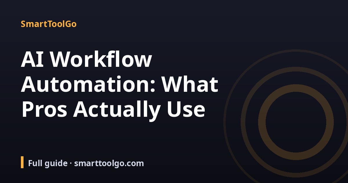 AI Workflow Automation Platforms cover